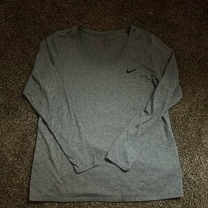Gray Nike long sleeve